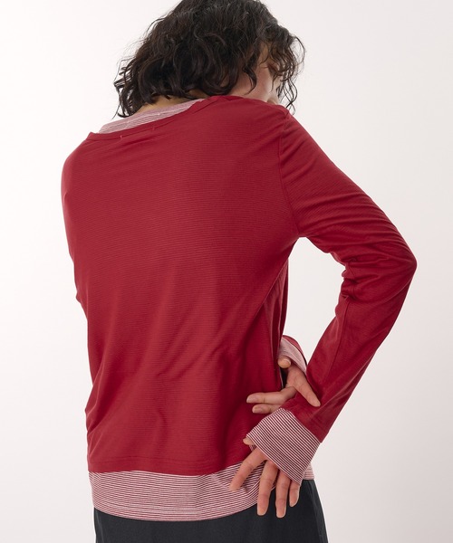 MUHET（ミュエータ）の「【SET ITEM / セットアイテム】sheer long t-shirt / シアーロンTセット（Tシャツ/カットソー・レディース・ライトブルー/チャコールグレー/レッド/イエロー・FREE）」の21枚目の写真