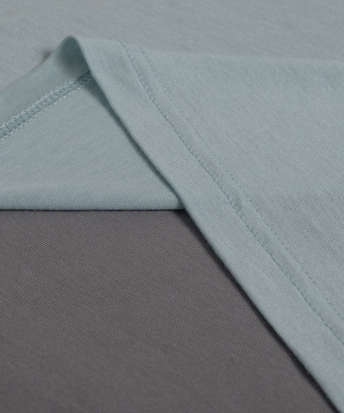 MUHET（ミュエータ）の「【SET ITEM / セットアイテム】sheer long t-shirt / シアーロンTセット（Tシャツ/カットソー・レディース・ライトブルー/チャコールグレー/レッド/イエロー・FREE）」の12枚目の写真