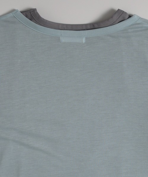MUHET（ミュエータ）の「【SET ITEM / セットアイテム】sheer long t-shirt / シアーロンTセット（Tシャツ/カットソー・レディース・ライトブルー/チャコールグレー/レッド/イエロー・FREE）」の14枚目の写真