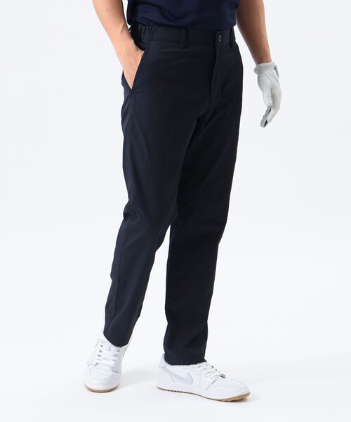 【伸縮性】ORANGE LABEL ロゴジップ ナローパンツ　　ブラック　XL BEAMS GOLF パンツ 「ドライ/UVカット/伸縮性」「MEN」BEAMS