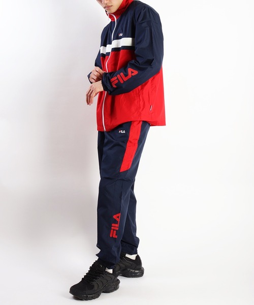 セール】FILA 裏メッシュ デュスポ生地 切替ウインドセットアップ