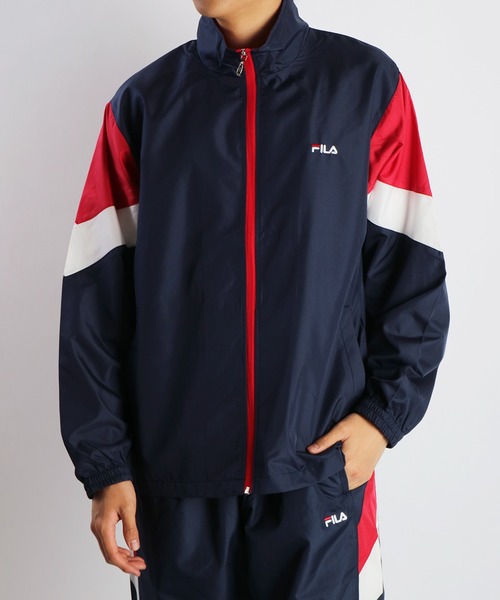 FILA（フィラ）の「FILA 裏メッシュ デュスポ生地 切替ウインドセットアップ（ルームウェア/パジャマ・メンズ・ブラック/ネイビー/ブラック系その他/ネイビー系1/ネイビー系/ネイビー系2/ブラック系その他3/チャコールグレー・M/L/LL）」の17枚目の写真