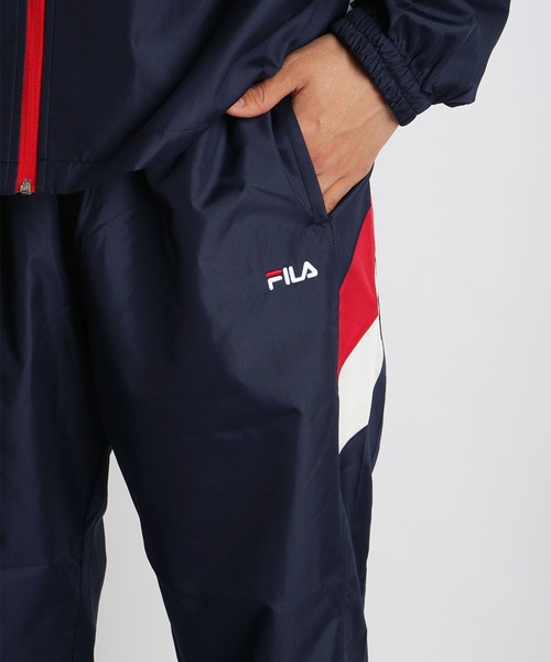 FILA（フィラ）の「FILA 裏メッシュ デュスポ生地 切替ウインドセットアップ（ルームウェア/パジャマ・メンズ・ブラック/ネイビー/ブラック系その他/ネイビー系1/ネイビー系/ネイビー系2/ブラック系その他3/チャコールグレー・M/L/LL）」の19枚目の写真