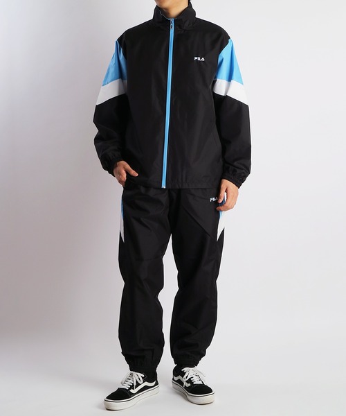 FILA（フィラ）の「FILA 裏メッシュ デュスポ生地 切替ウインドセットアップ（ルームウェア/パジャマ・メンズ・ブラック/ネイビー/ブラック系その他/ネイビー系1/ネイビー系/ネイビー系2/ブラック系その他3/チャコールグレー・M/L/LL）」の9枚目の写真