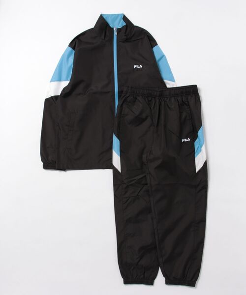 FILA（フィラ）の「FILA 裏メッシュ デュスポ生地 切替ウインドセットアップ（ルームウェア/パジャマ・メンズ・ブラック/ネイビー/ブラック系その他/ネイビー系1/ネイビー系/ネイビー系2/ブラック系その他3/チャコールグレー・M/L/LL）」の13枚目の写真