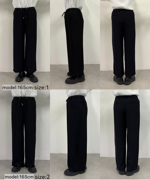 Jena espace merveilleux（ジェナ　エスパスメルヴェイユ）の「【きれい見え／サイズ展開あり】トロミイージーパンツ（その他パンツ・レディース・ブラック/グレー/オフホワイト・2/1）」の6枚目の写真