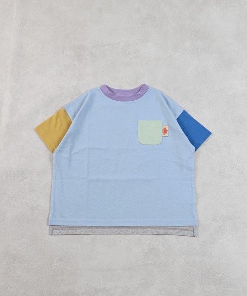 Life Support Products(ライフサポートプロダクツ)の「【防汚加工】半袖ポケットTシャツ(Tシャツ/カットソー・キッズ・ライトグリーン/ブルー系その他/ホワイト系その他/ライトグレー/ライトブルー/オフホワイト/サンドベージュ/レッド・110/100/95/90/80/150/140/130/120)」の7枚目の写真