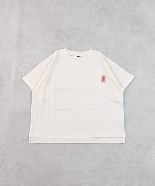 Life Support Products(ライフサポートプロダクツ)の「【防汚加工】半袖ポケットTシャツ(Tシャツ/カットソー・キッズ・ライトグリーン/ブルー系その他/ホワイト系その他/ライトグレー/ライトブルー/オフホワイト/サンドベージュ/レッド・110/100/95/90/80/150/140/130/120)」の2枚目の写真