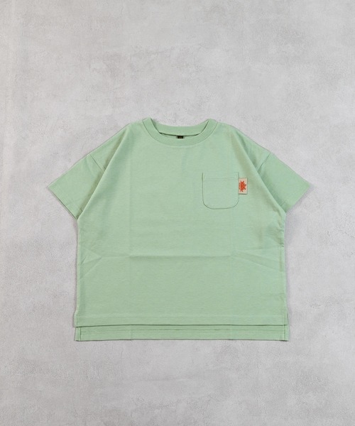 Life Support Products(ライフサポートプロダクツ)の「【防汚加工】半袖ポケットTシャツ(Tシャツ/カットソー・キッズ・ライトグリーン/ブルー系その他/ホワイト系その他/ライトグレー/ライトブルー/オフホワイト/サンドベージュ/レッド・110/100/95/90/80/150/140/130/120)」の5枚目の写真