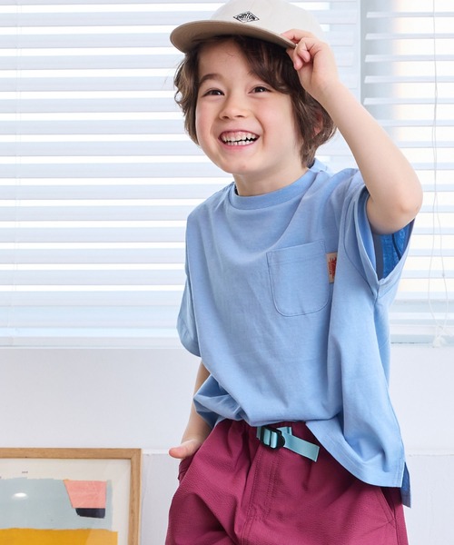 Life Support Products(ライフサポートプロダクツ)の「【防汚加工】半袖ポケットTシャツ(Tシャツ/カットソー・キッズ・ライトグリーン/ブルー系その他/ホワイト系その他/ライトグレー/ライトブルー/オフホワイト/サンドベージュ/レッド・110/100/95/90/80/150/140/130/120)」の6枚目の写真