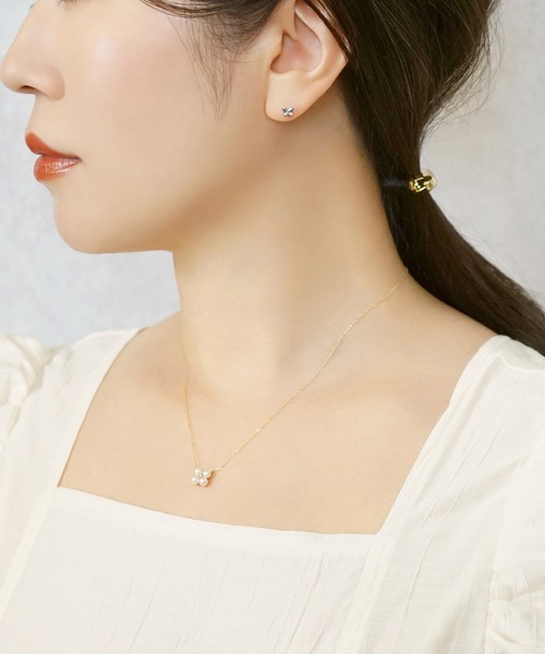 TAKE-UP（テイクアップ）の「【 Solo Pierce】[ セカンドピアス] Pｔ蝶ハーフピアス（ピアス（片耳用）・レディース・プラチナム・FREE）」の4枚目の写真