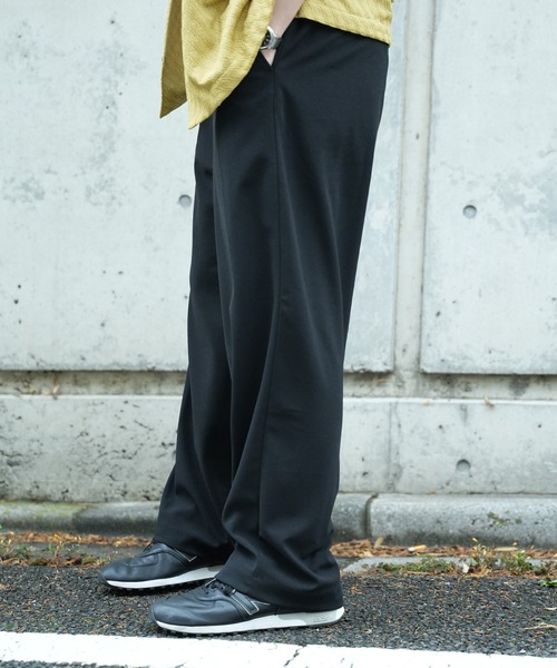 UNION STATION（ユニオンステーション）の「*WEB限定  テーパードリラックスワイドパンツ（スラックス・メンズ・ライトブルー/ブラック/ネイビー・M/L）」の5枚目の写真