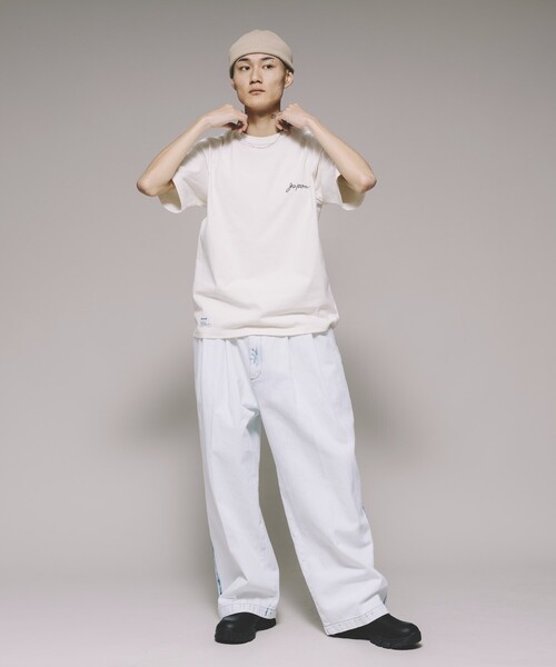 schott（ショット）の「Schott/ショット 別注 刺繍舞子Tシャツ/バック