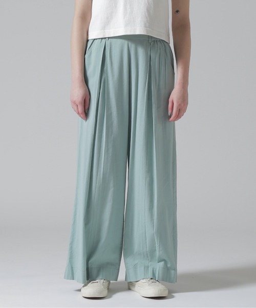 AVIREX（アヴィレックス）の「BOX PLEATS RELAX PANTS/ボックスプリーツ リラックスパンツ（その他パンツ・レディース・ピンク/ミント/ブラック/オリーブ・F）」の12枚目の写真