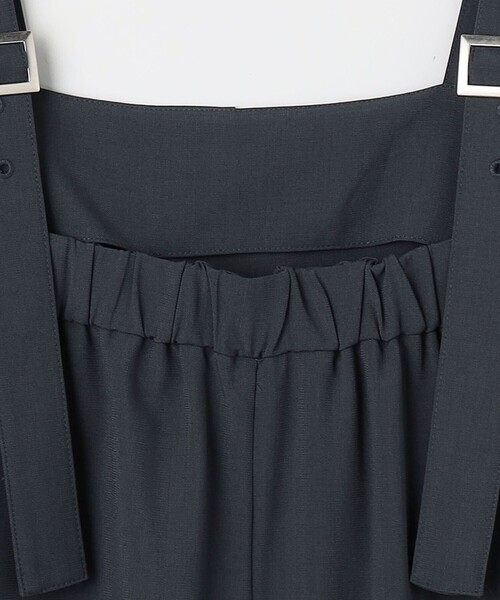 CITEN（シテン）の「＜CITEN＞Iラインワイドストラップワンピース（ジャンパースカート・レディース・ブラック/ダークグレー・FREE）」の14枚目の写真