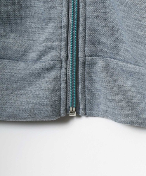 ANPAS（アンパス）の「HighFunction Three-Quarter Sleeve Color Zip Hoodie/速乾 UVカット 接触冷感 フルジップ パーカー 7分袖 メンズ レディース（パーカー・メンズ・ネイビー/ブラック/グレー・M/L/LL）」の5枚目の写真