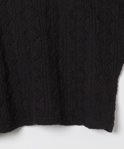 LEPSIM(レプシィム)の「総レースショートプルオーバー 323428(Tシャツ/カットソー・レディース・ブラック/オフホワイト/マスタード・FREE)」の7枚目の写真