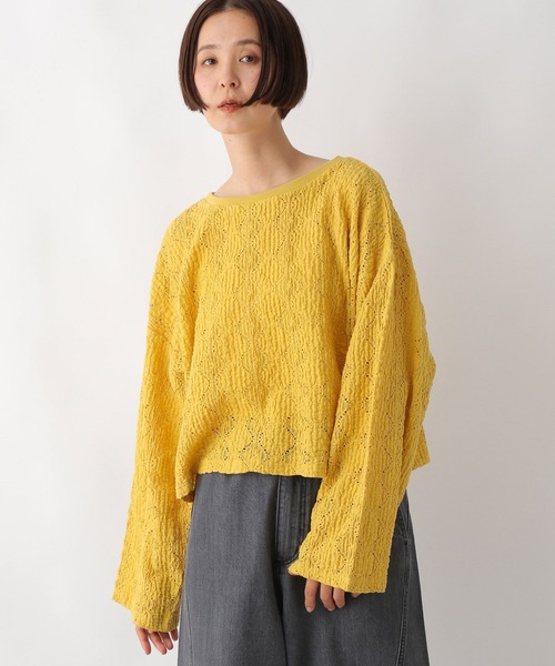 LEPSIM(レプシィム)の「総レースショートプルオーバー 323428(Tシャツ/カットソー・レディース・ブラック/オフホワイト/マスタード・FREE)」の16枚目の写真