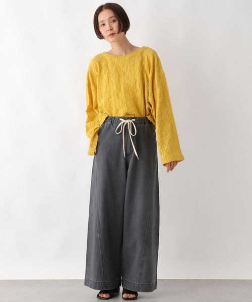 LEPSIM(レプシィム)の「総レースショートプルオーバー 323428(Tシャツ/カットソー・レディース・ブラック/オフホワイト/マスタード・FREE)」の18枚目の写真