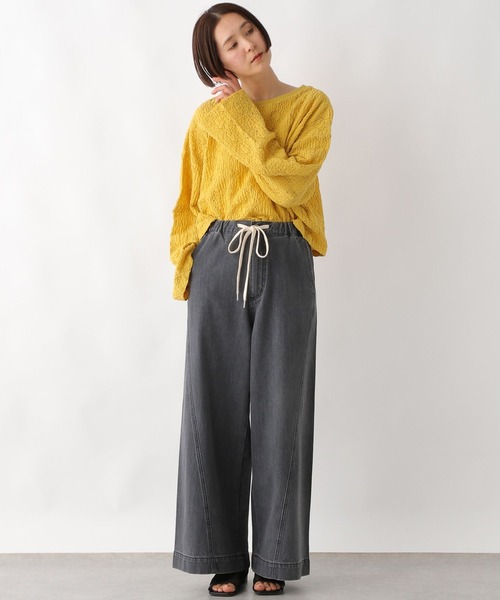 LEPSIM(レプシィム)の「総レースショートプルオーバー 323428(Tシャツ/カットソー・レディース・ブラック/オフホワイト/マスタード・FREE)」の19枚目の写真