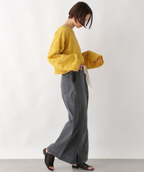 LEPSIM(レプシィム)の「総レースショートプルオーバー 323428(Tシャツ/カットソー・レディース・ブラック/オフホワイト/マスタード・FREE)」の20枚目の写真