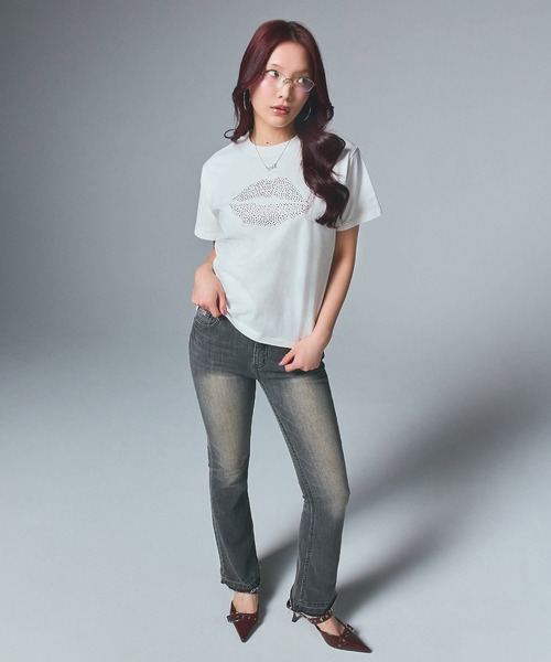 セール】BUTTERFLY POCKET SKINNY DENIM PANTS（デニムパンツ