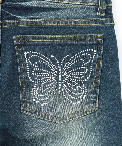 X-girl（エックスガール）の「BUTTERFLY POCKET SKINNY DENIM PANTS（デニムパンツ・レディース・グレー/インディゴブルー・XS/S/M）」の20枚目の写真