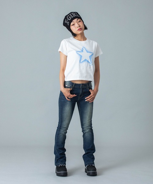 セール】BUTTERFLY POCKET SKINNY DENIM PANTS（デニムパンツ