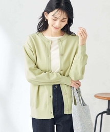 a.v.v | スウェットライククルーネックニットカーディガン(カーディガン/ボレロ)