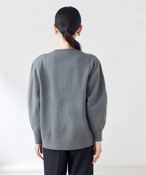 a.v.v(アーヴェヴェ)の「スウェットライククルーネックニットカーディガン(カーディガン/ボレロ・レディース・ミント/グレー系その他/チャコールグレー・36/34/38/40/42)」の21枚目の写真