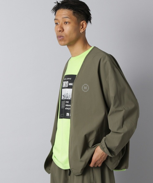 NUMERALS(ヌメラルズ)の「【NUMERALS】ライトシェルシャツカーディガン(カーディガン/ボレロ・メンズ・ブラック/カーキ・LARGE/MEDIUM)」の1枚目の写真