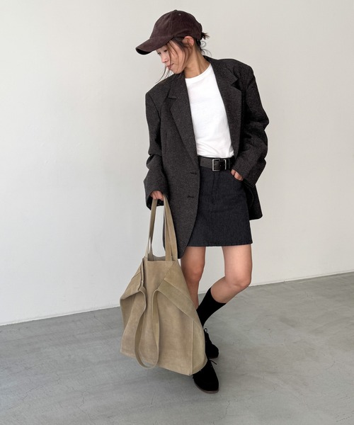 CANAL JEAN(キャナルジーン)の「diggity スエード2wayバッグ(ショルダーバッグ・レディース・ベージュ/グレー/ブラウン/カーキ/チャコールグレー・ONE SIZE)」の19枚目の写真