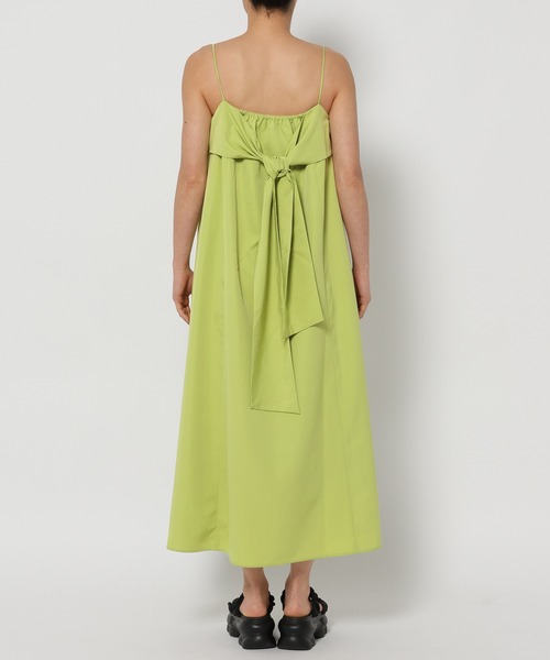 mysty woman(ミスティウーマン)の「2WAYリボンキャミワンピース 328016(ワンピース・レディース・ホワイト/グリーン系その他/ブラック・FREE)」の16枚目の写真