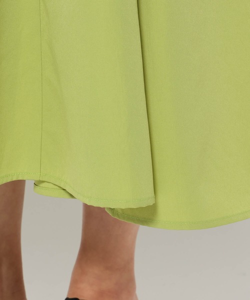 mysty woman(ミスティウーマン)の「2WAYリボンキャミワンピース 328016(ワンピース・レディース・ホワイト/グリーン系その他/ブラック・FREE)」の9枚目の写真