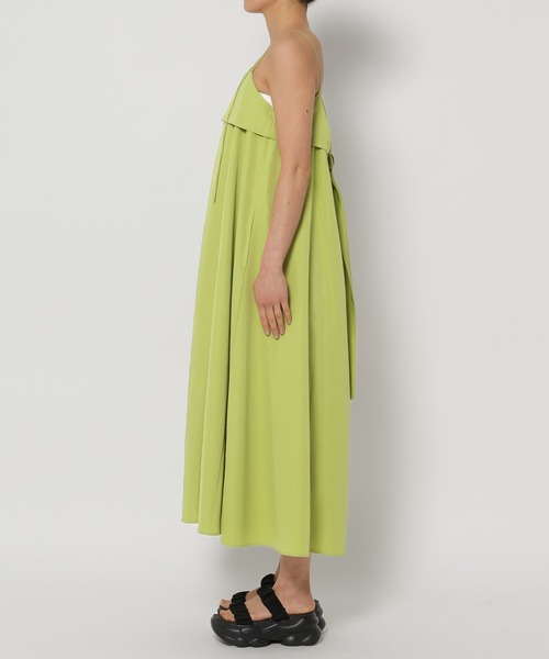 mysty woman(ミスティウーマン)の「2WAYリボンキャミワンピース 328016(ワンピース・レディース・ホワイト/グリーン系その他/ブラック・FREE)」の11枚目の写真