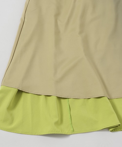 mysty woman(ミスティウーマン)の「2WAYリボンキャミワンピース 328016(ワンピース・レディース・ホワイト/グリーン系その他/ブラック・FREE)」の12枚目の写真