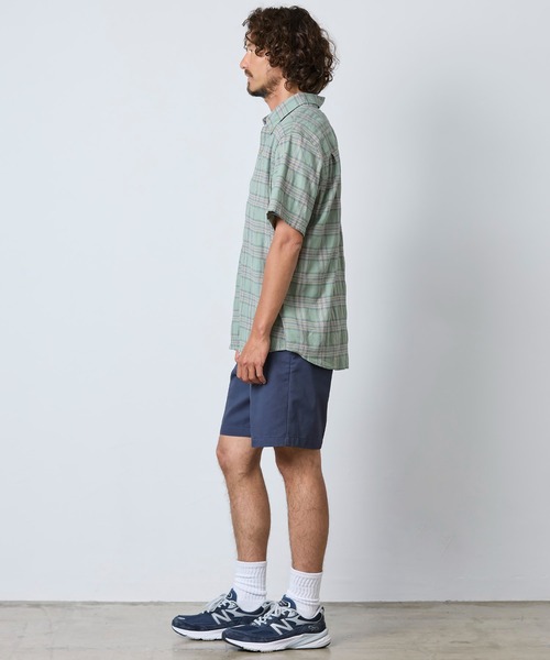 L.L.Bean(エルエルビーン)の「ストーンコースト・ヘンプ・シャツ、スライトリー・フィット(すっきりフィット) 半袖 プラッド 米国フィット・レギュラー(シャツ/ブラウス・メンズ・オレンジ系その他/ブルー系その他/グリーン系その他/ブラウン系その他/ブルー系その他2・LARGE/MEDIUM/SMALL)」の11枚目の写真