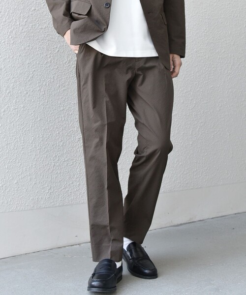 SHIPS any(シップス エニィ)の「SHIPS any:〈撥水/軽量/ストレッチ〉SOLOTEX(R) シアサッカー セットアップ スーツ 25SS◇(セットアップ・メンズ・ネイビー/ブラック/ブラウン・LARGE/X-LARGE/SMALL/MEDIUM)」の22枚目の写真