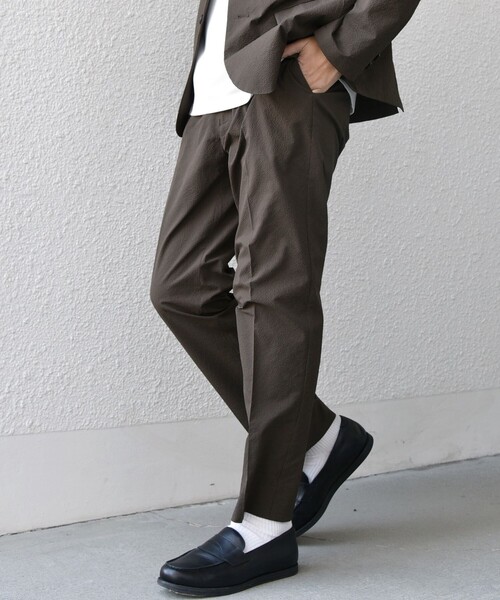 SHIPS any(シップス エニィ)の「SHIPS any:〈撥水/軽量/ストレッチ〉SOLOTEX(R) シアサッカー セットアップ スーツ 25SS◇(セットアップ・メンズ・ネイビー/ブラック/ブラウン・LARGE/X-LARGE/SMALL/MEDIUM)」の21枚目の写真