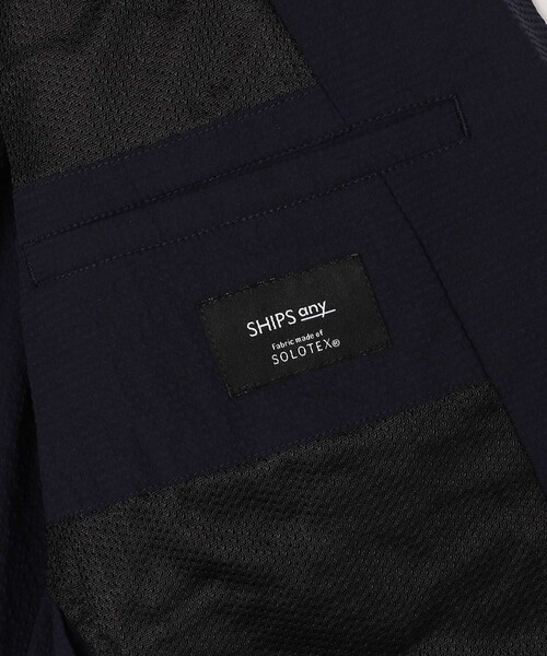 SHIPS any(シップス エニィ)の「SHIPS any:〈撥水/軽量/ストレッチ〉SOLOTEX(R) シアサッカー セットアップ スーツ 25SS◇(セットアップ・メンズ・ネイビー/ブラック/ブラウン・LARGE/X-LARGE/SMALL/MEDIUM)」の5枚目の写真