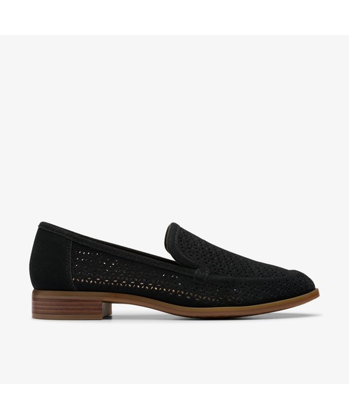 Clarks（クラークス）の「Trish Cove / トリッシュコーブ（ブラックスエード）（ローファー・レディース・ブラック・UK5/UK6/UK4/UK3/UK3.5/UK4.5/UK5.5）」の4枚目の写真