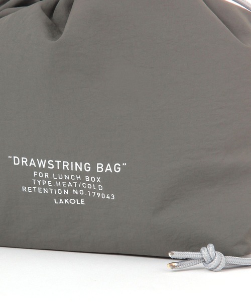 LAKOLE（ラコレ）の「ランチ巾着トートバッグ / 287226（お弁当箱・レディース・グリーン/グレー/アイボリー/ダークグレー・FREE）」の7枚目の写真