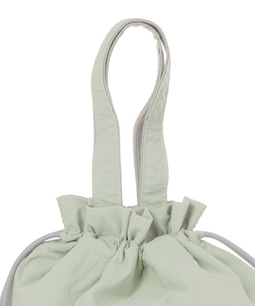 LAKOLE（ラコレ）の「ランチ巾着トートバッグ / 287226（お弁当箱・レディース・グリーン/グレー/アイボリー/ダークグレー・FREE）」の11枚目の写真