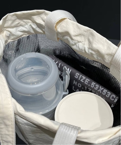 LAKOLE（ラコレ）の「ランチ巾着トートバッグ / 287226（お弁当箱・レディース・グリーン/グレー/アイボリー/ダークグレー・FREE）」の20枚目の写真