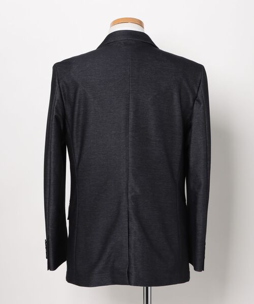TAKA-Q（タカキュー）の「【ストレッチ ウォッシャブル】タカキュー インディゴニット 2ボタンジャケット 紺(セットアップ可能)（スーツジャケット・メンズ・ネイビー・S/MEDIUM/LARGE/X-LARGE/3L）」の3枚目の写真