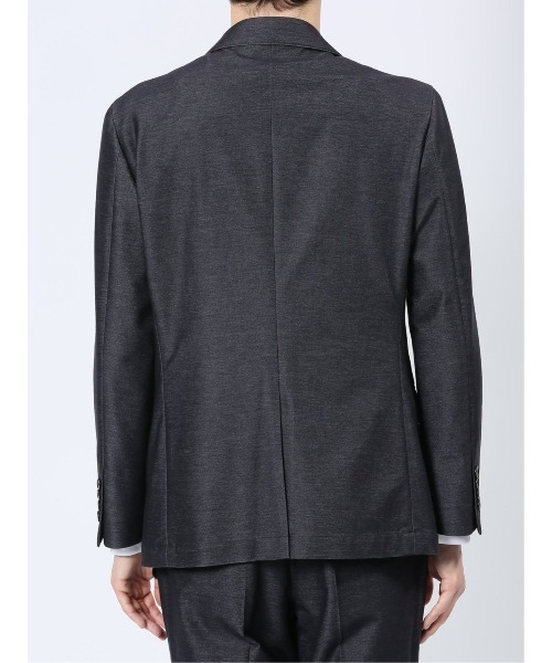 TAKA-Q（タカキュー）の「【ストレッチ ウォッシャブル】タカキュー インディゴニット 2ボタンジャケット 紺(セットアップ可能)（スーツジャケット・メンズ・ネイビー・S/MEDIUM/LARGE/X-LARGE/3L）」の7枚目の写真