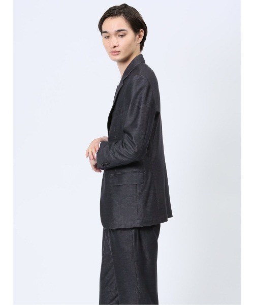 TAKA-Q（タカキュー）の「【ストレッチ ウォッシャブル】タカキュー インディゴニット 2ボタンジャケット 紺(セットアップ可能)（スーツジャケット・メンズ・ネイビー・S/MEDIUM/LARGE/X-LARGE/3L）」の10枚目の写真