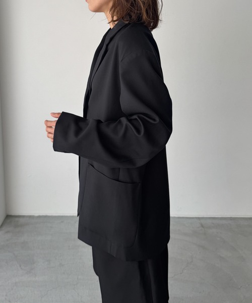 CANAL JEAN（キャナルジーン）の「El mar　テーラードジャケット（テーラードジャケット・レディース・ベージュ/ブラック・ONE SIZE）」の10枚目の写真