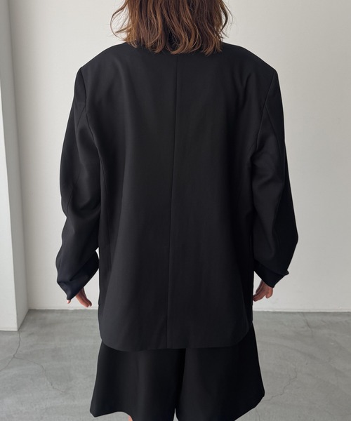 CANAL JEAN（キャナルジーン）の「El mar　テーラードジャケット（テーラードジャケット・レディース・ベージュ/ブラック・ONE SIZE）」の11枚目の写真