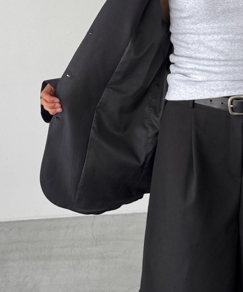 CANAL JEAN（キャナルジーン）の「El mar　テーラードジャケット（テーラードジャケット・レディース・ベージュ/ブラック・ONE SIZE）」の14枚目の写真